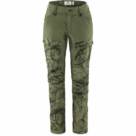 Fjallraven Women Keb Hiking Pants Dark Green PH123411 Philippines